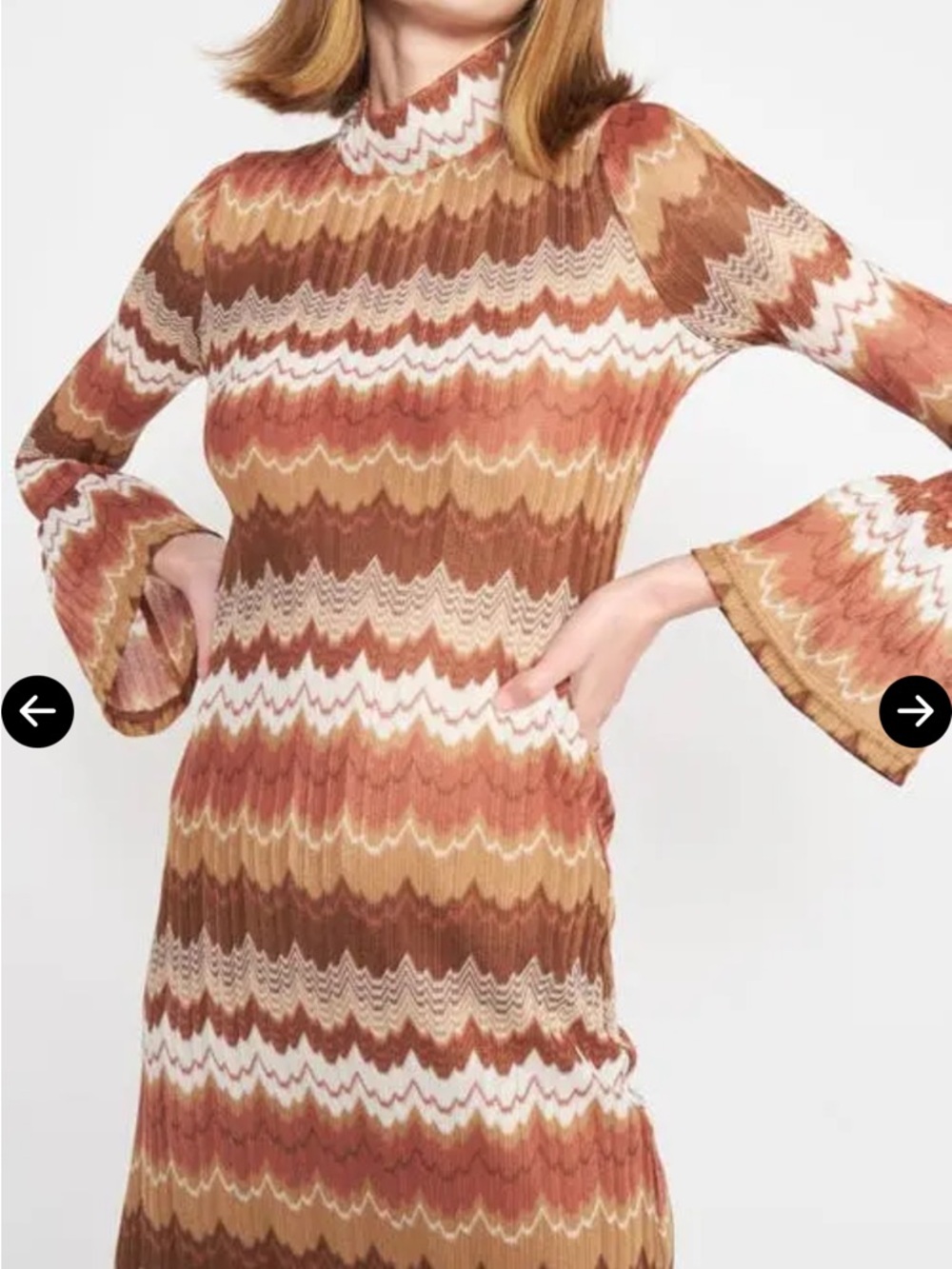 En Saison Wavy Stripe Sweater Dress - Picture 4 of 8